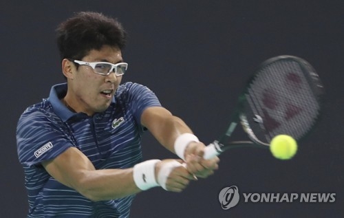 정현의 경기모습<사진 연합뉴스>