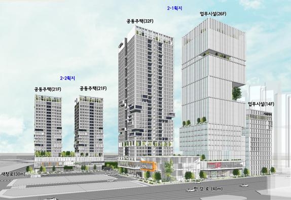 신용산역 북측2구역 재개발 사업 조감도 / 사진 = 서울시