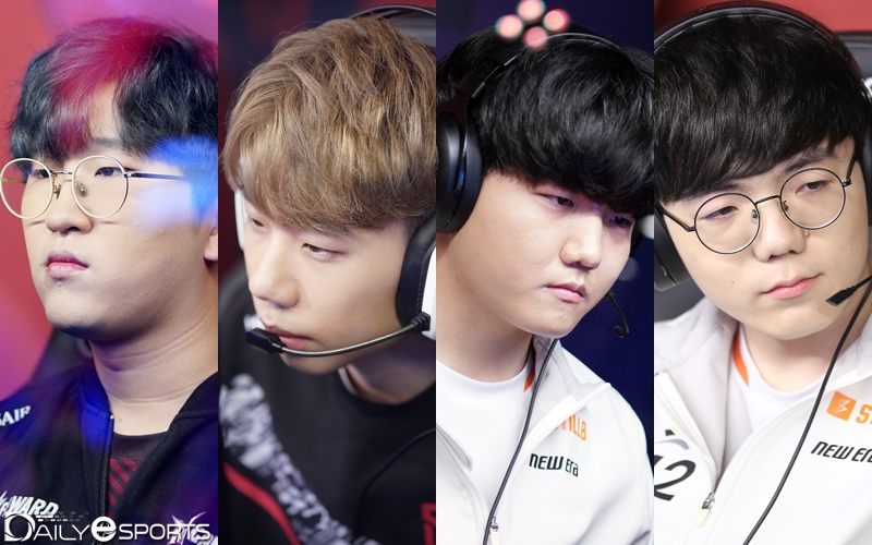 '01 라인' 이재혁, 유창현, 박도현, 배성빈(왼쪽부터).