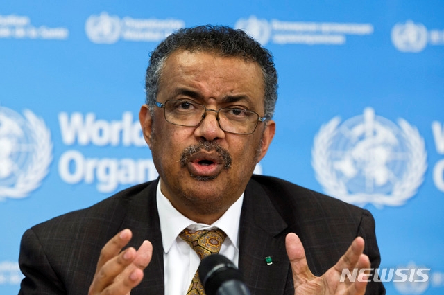 테워드로스 아드하놈 거브러여수스 세계보건기구(WHO) 사무총장/(사진=뉴시스)