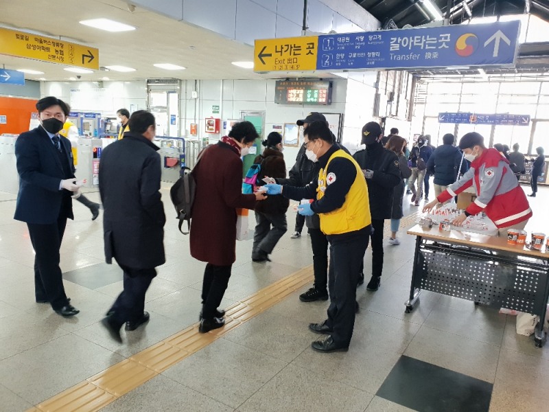 경기적십자 응급처치강사봉사회, 코로나19 예방캠페인