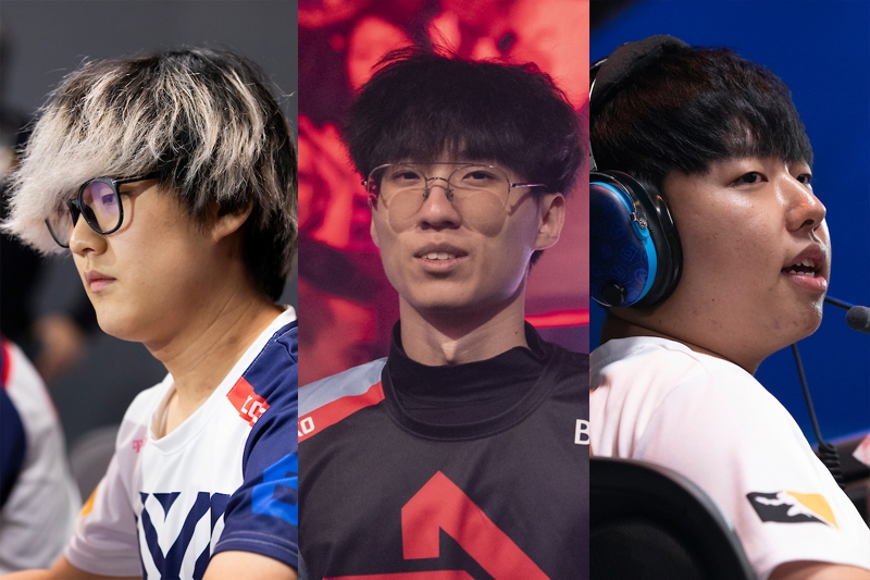 오버워치 리그에서 활약했던 선수들. 왼쪽부터 '플라워' 황연오, '네코' 박세현, '먼치킨' 변상범(사진=블리자드 엔터테인먼트 제공).
