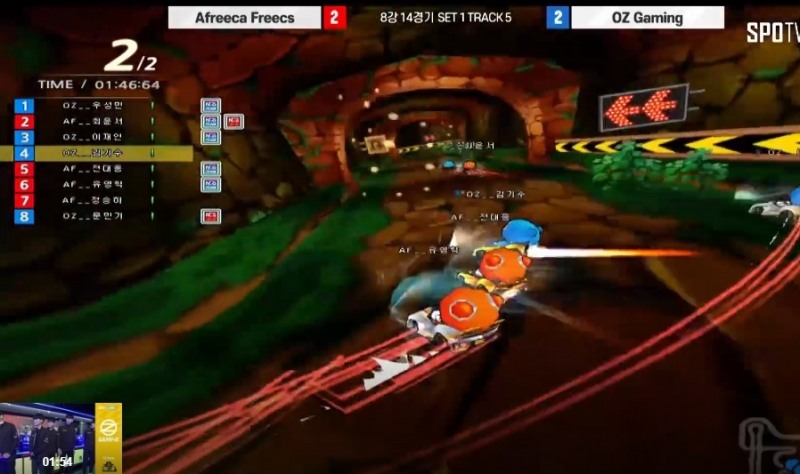 전대웅과 유영혁을 동시에 막는 김기수의 슈퍼플레이.