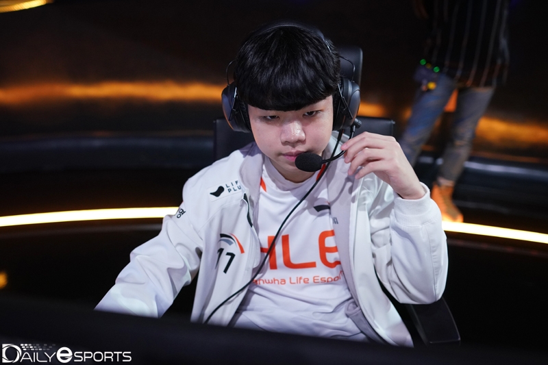 서포터에서 원거리 딜러로 포지션을 바꾼 한화생명e스포츠의 '비스타' 오효성.