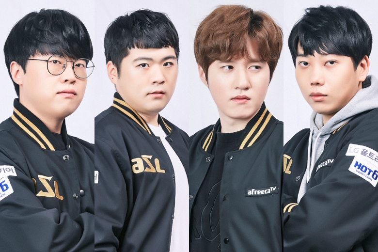 김명운, 조기석, 김택용, 도재욱(왼쪽부터).