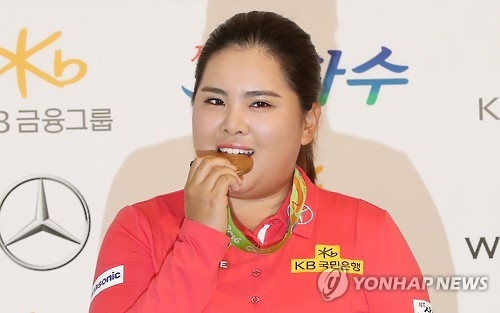 2016 리우올림픽 골프 금메달리스트 박인비. 사진=연합뉴스
