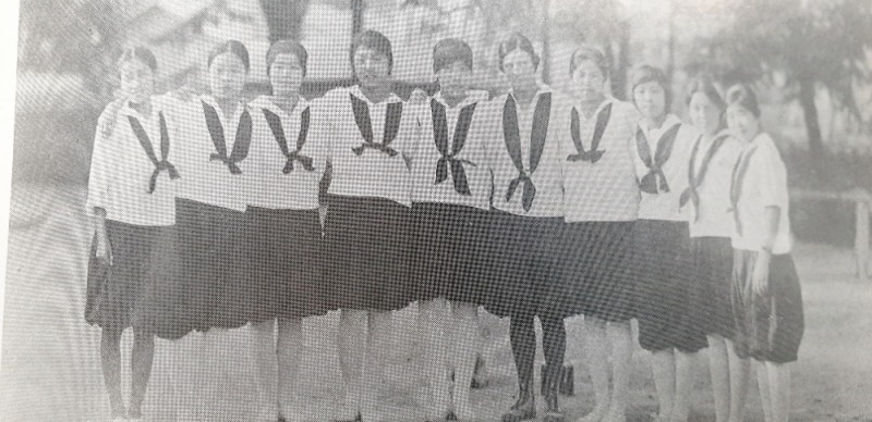 1928년 이화 야구부 3연승〈사진 이화백년사에서〉