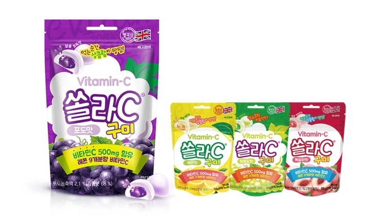 고려은단 헬스케어, 비타민C 들어간 ‘쏠라C 구미’ 포도맛 출시