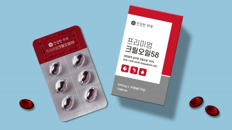 건강한하루, '건강한 하루 프리미엄 크릴오일 58' 출시