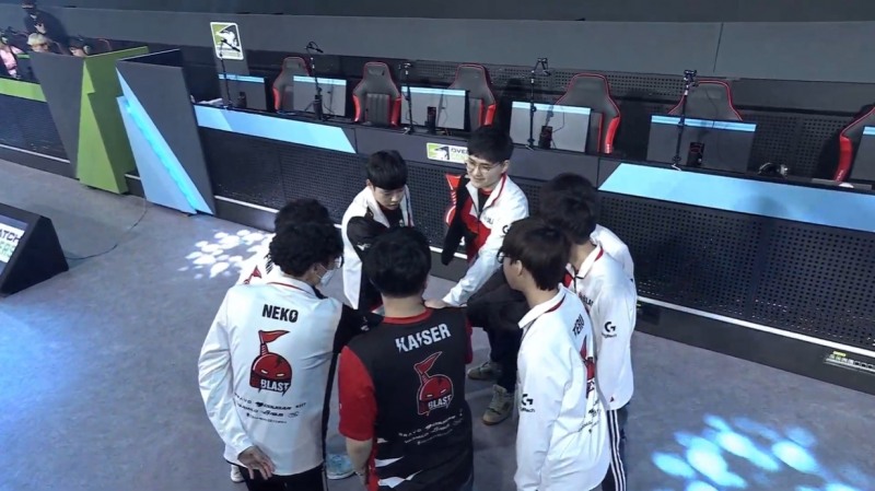 O2 블라스트(사진=중계 방송 캡처).