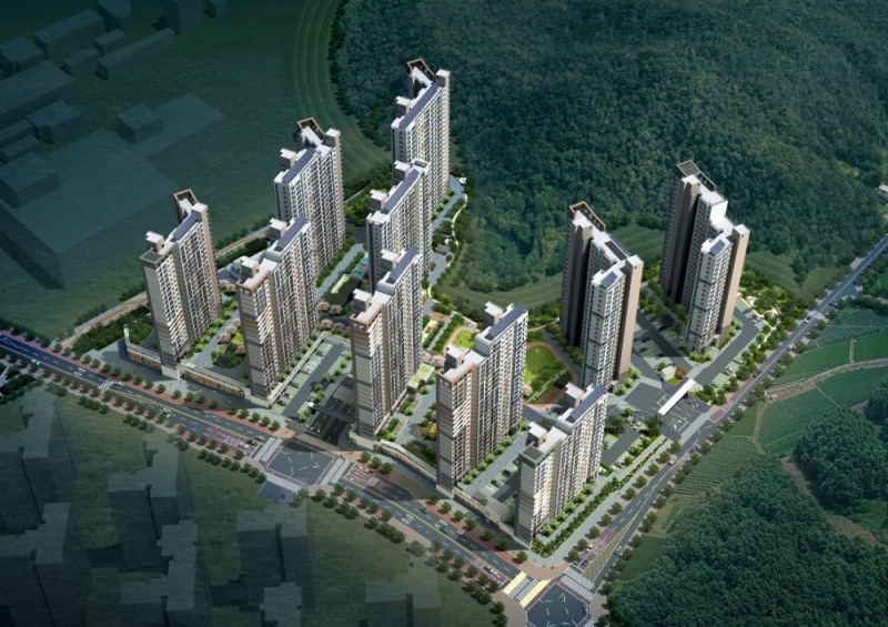 대우건설 계룡 푸르지오 더 퍼스트 조감도 / 이미지제공 = 대우건설