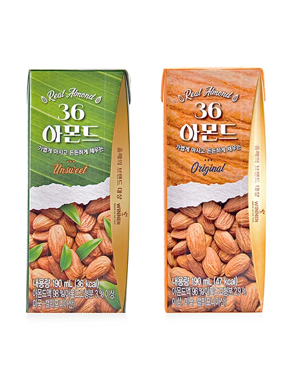삼육두유, 아몬드 음료 ‘36아몬드’ 2종 출시