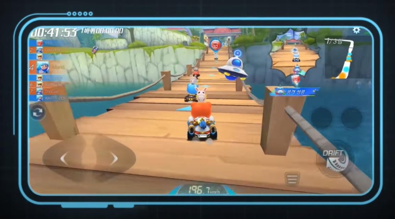 새로운 모습으로 돌아온 '카트라이더 러쉬플러스'. 훌륭한 그래픽과 완벽한 멀티 플레이 지원으로 글로벌 모바일게임 시장 공략을 노리고 있다.