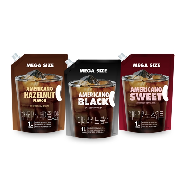 웰그린, 1L ‘메가 사이즈’ 파우치형 커피 3종 출시