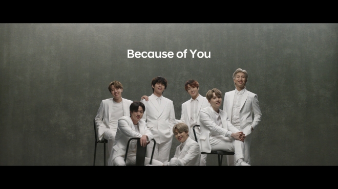 (사진=현대자동차) 현대자동차가 지구의 날을 맞이해 공개한 방탄소년단과 함께하는 ‘글로벌 수소 캠페인’ 특별 영상의 장면