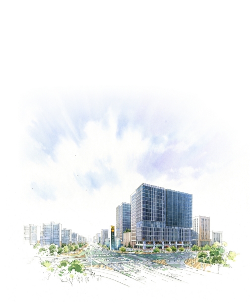 현대 테라타워 광명 일러스트 투시도 / 이미지 제공 = 현대엔지니어링