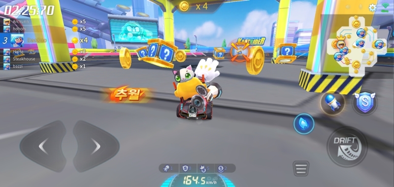 아케이드 모드 '루찌쟁탈전' 모습.