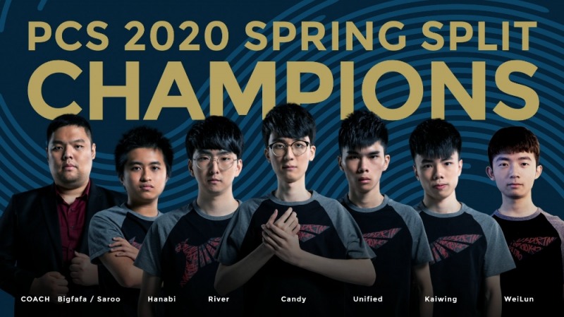 PCS 초대 우승팀으로 등극한 탈론 e스포츠(사진=PCS 페이스북 발췌).