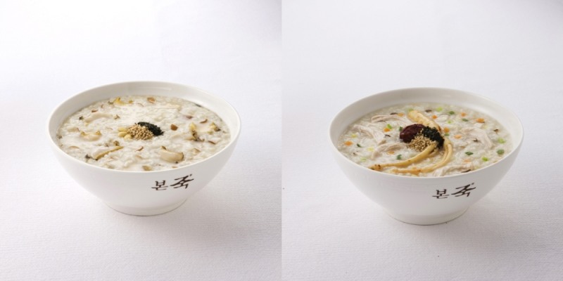본죽 ‘전복죽∙삼계죽’ 메뉴 이미지
