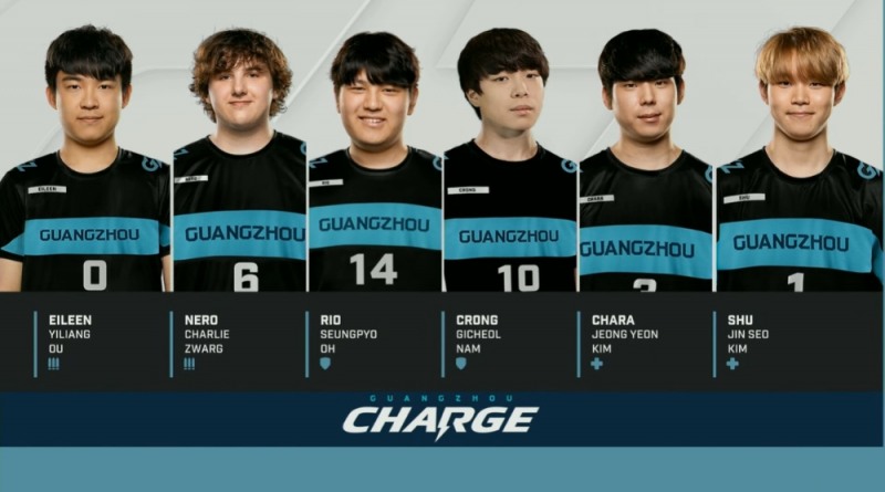 광저우 차지(사진=중계 방송 캡처).