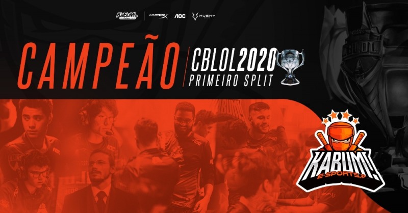 CBLOL 스플릿1 우승을 차지한 카붐 e스포츠(사진=카붐 e스포츠 SNS 발췌).