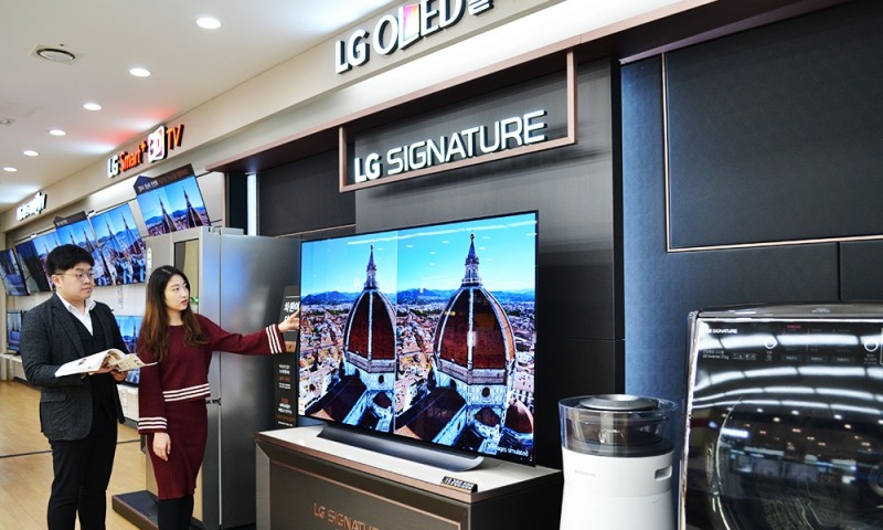 전자랜드, 65인치 이상 대형 TV 판매량 증가