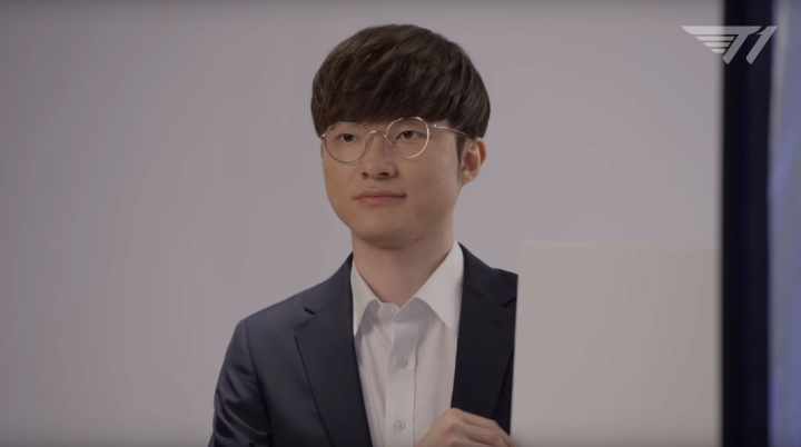 T1, '페이커'의 월드콘 CF 촬영 현장 공개