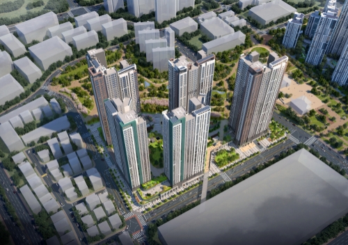 화서역 푸르지오 브리시엘 조감도 / 이미지 제공 = 대우건설