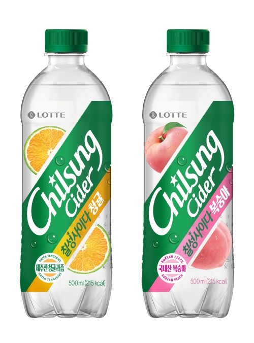 '칠성사이다의 변신' 국내산 과즙 담은 복숭아·청귤 출시