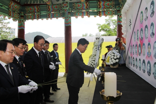 지난 2019년 5월 20일 개최된‘5.18 민중항쟁 39주년 기념 추모식’ 장면/사진=나주시