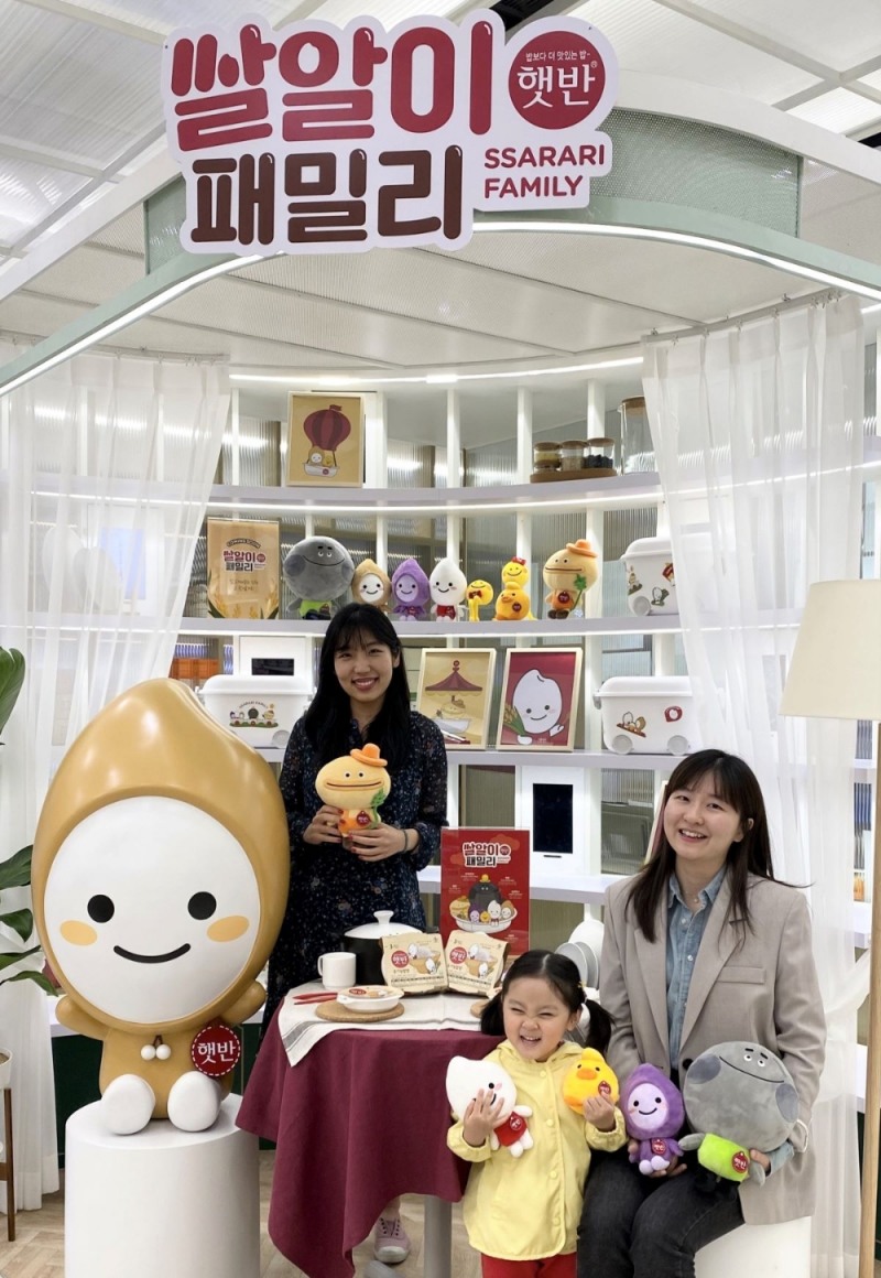 CJ제일제당, 햇반 캐릭터 ‘쌀알이’ 선봬… 팝업 스토어 열고 신제품 출시