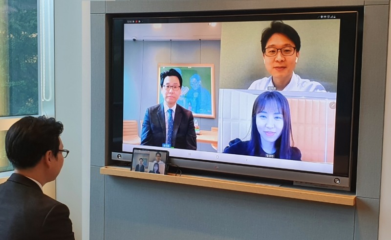 하나은행 화상상담 서비스.