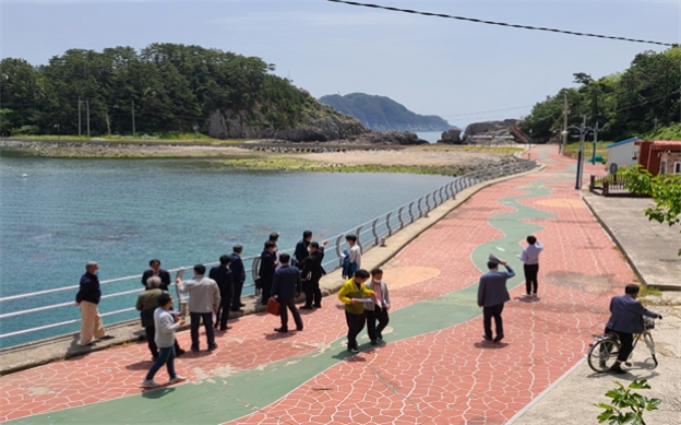 통영시 학림항 어촌뉴딜사업 전문가 현장자문 진행모습