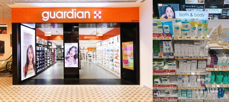 사진 설명 : 더마비 싱가포르 가디언 입점