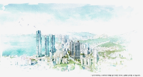 해운대 중동 스위첸 스케치 이미지 / 이미지제공= KCC건설