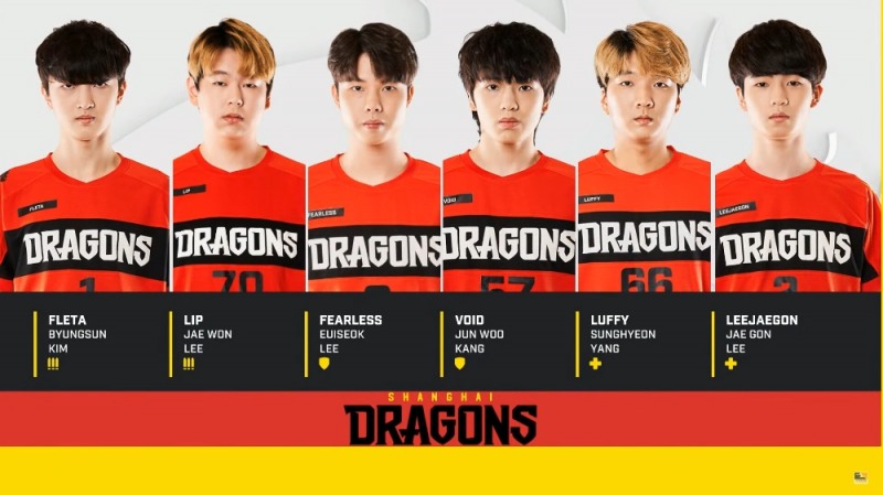 상하이 드래곤즈(사진=중계방송 캡처).