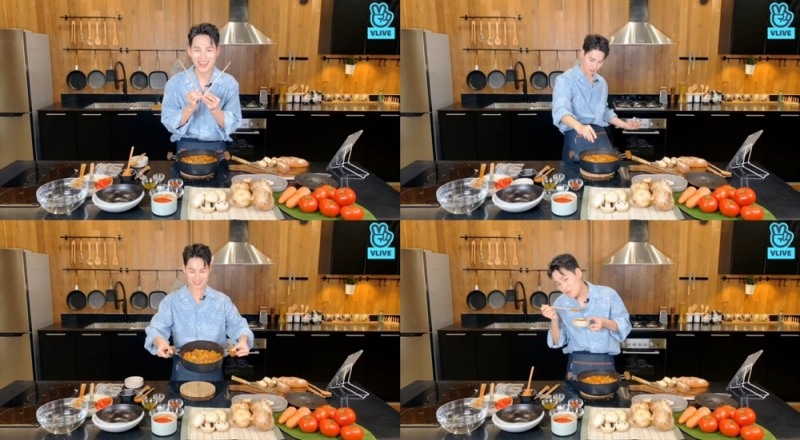 ‘미스터트롯’ 김희재, '희재랑 저녁 먹어요' 라이브 방송 진행