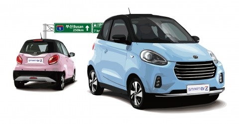 쎄미시스코가 2인승 경형 전기차 EV Z(이브이 제타)