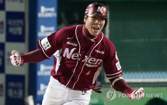 키움의 전신인 넥센 시절의 강정호.