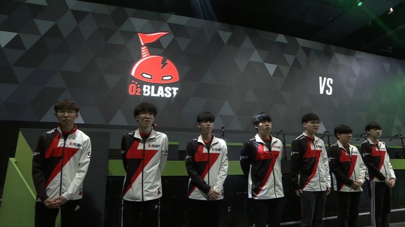 O2 블래스트(사진=중계방송 캡처).