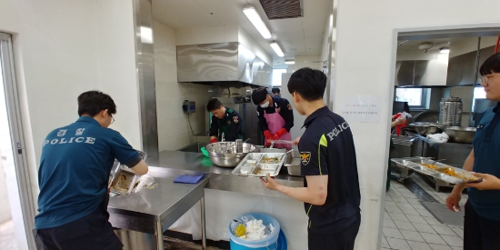 목포경찰서 의경업무 체험/사진=목포경찰서