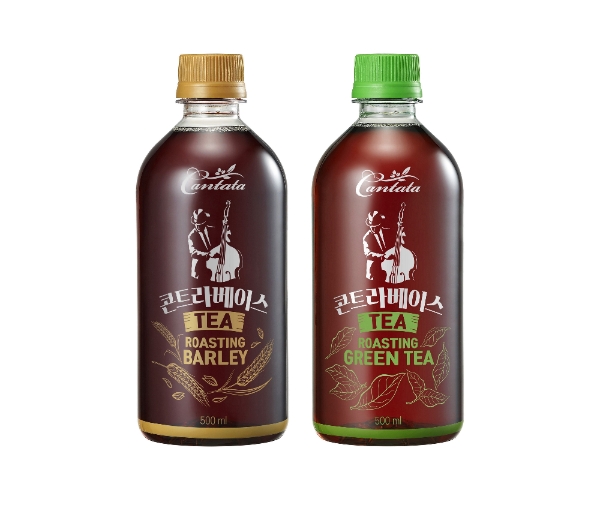 롯데칠성음료, 칸타타 콘트라베이스 티 로스팅 '보리·그린티' 출시