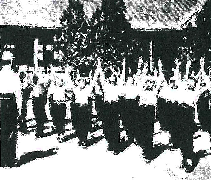 대구 해성학교(현 효성의 전신) 체조 수업시간 모습