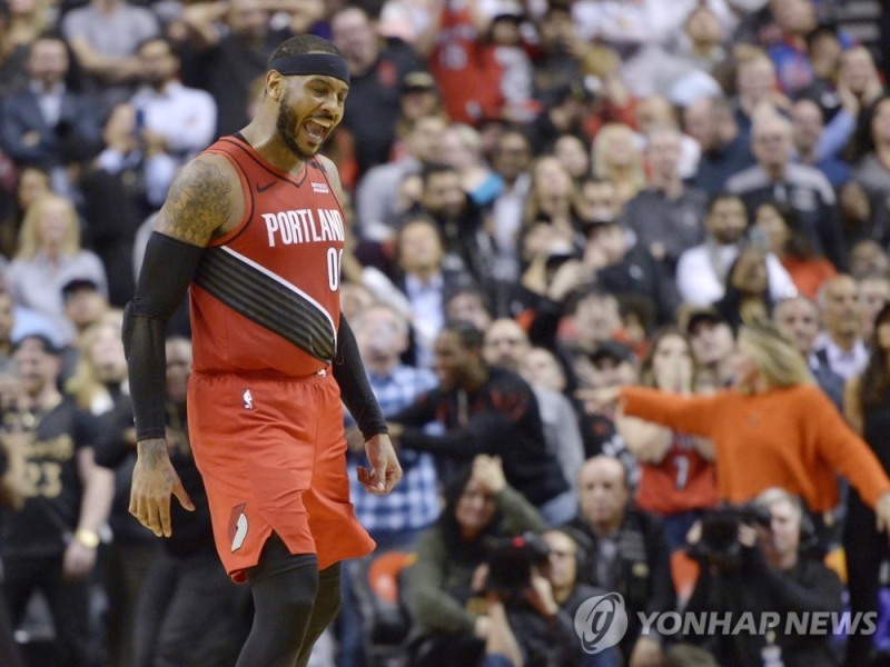 포틀랜드 트레일블레이저스 카멜로 앤서니.