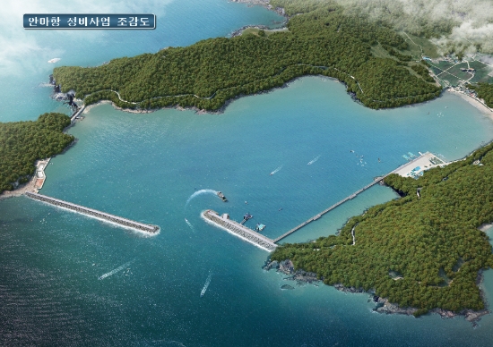 국가어항인 영광 안마항 정비공사 조감도/사진=목포해수청