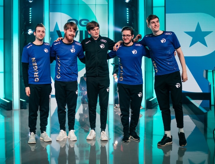 G2 e스포츠를 격파한 오리겐(사진=라이엇 게임즈 제공).