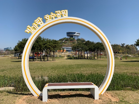 나주시 빛가람전망대 포토프레임/사진=나주시