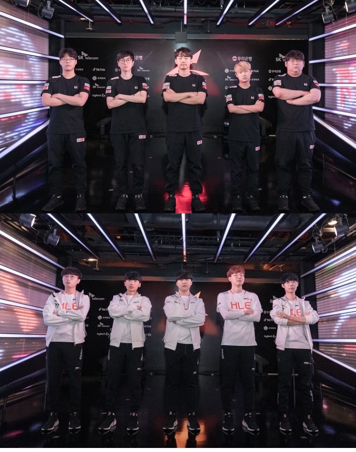 kt 롤스터(위)와 한화생명e스포츠가 연패 탈출을 위한 일전을 치른다(사진=라이엇 게임즈 제공).