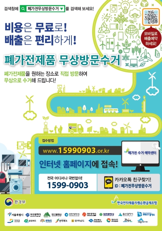 여수시 ‘폐가전제품 무상방문 수거 서비스’ 안내문/사진=여수시