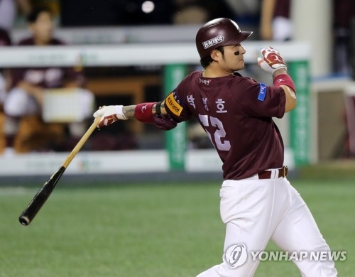 박병호가 개인통산 5번째 만루홈런으로 팀을 8연승으로 이끌었다.. 사진은 23일 LG전에서 멀티홈런을 날릴때 모습